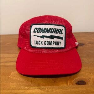 Red Communal Cowboy Trucker Hat